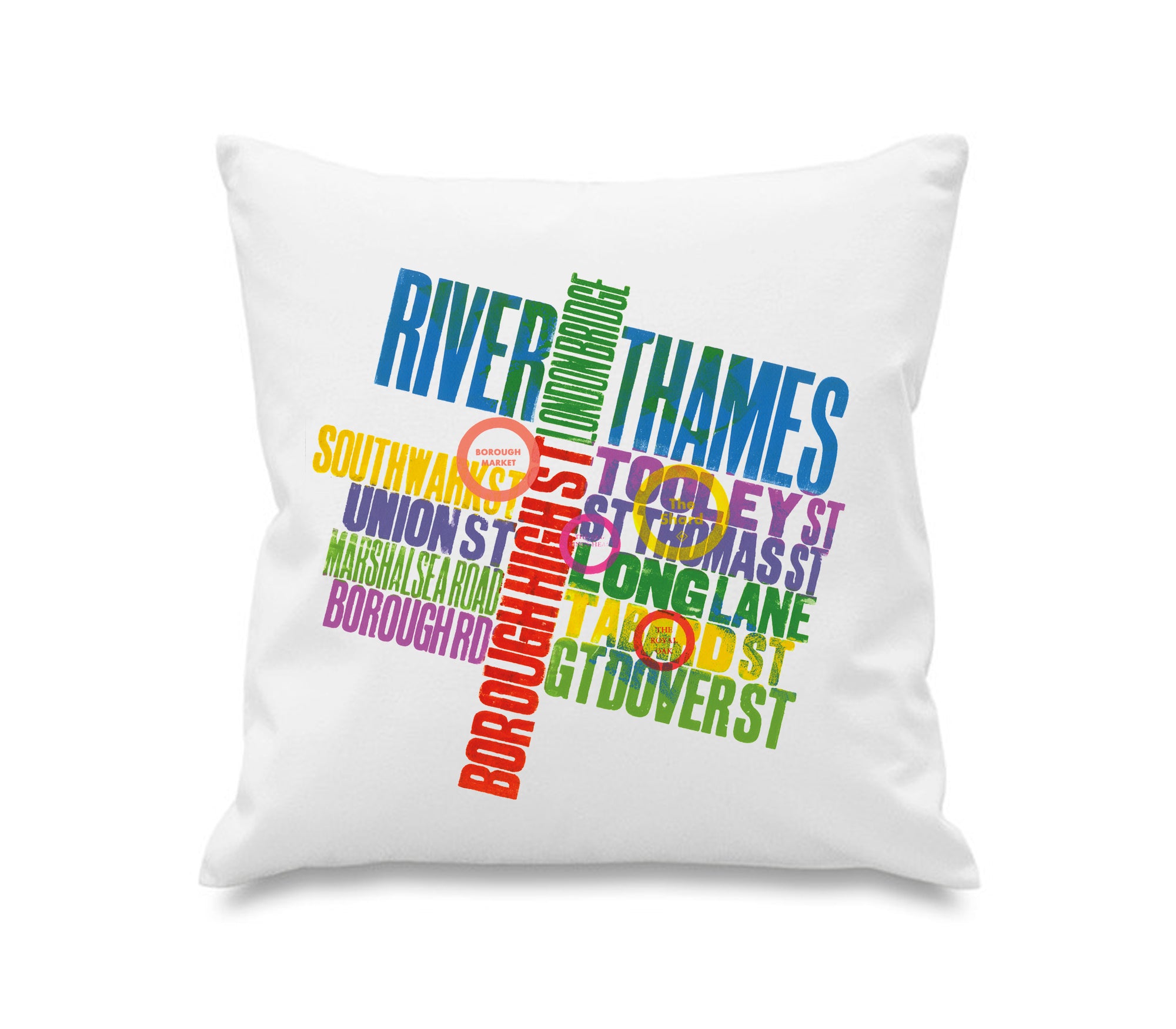 Alan Kitching 'London' Series 'Borough' Cotton Cushion Cover