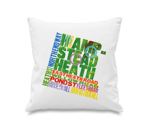 Alan Kitching 'London' Series 'Hampstead Heath' Cotton Cushion Cover