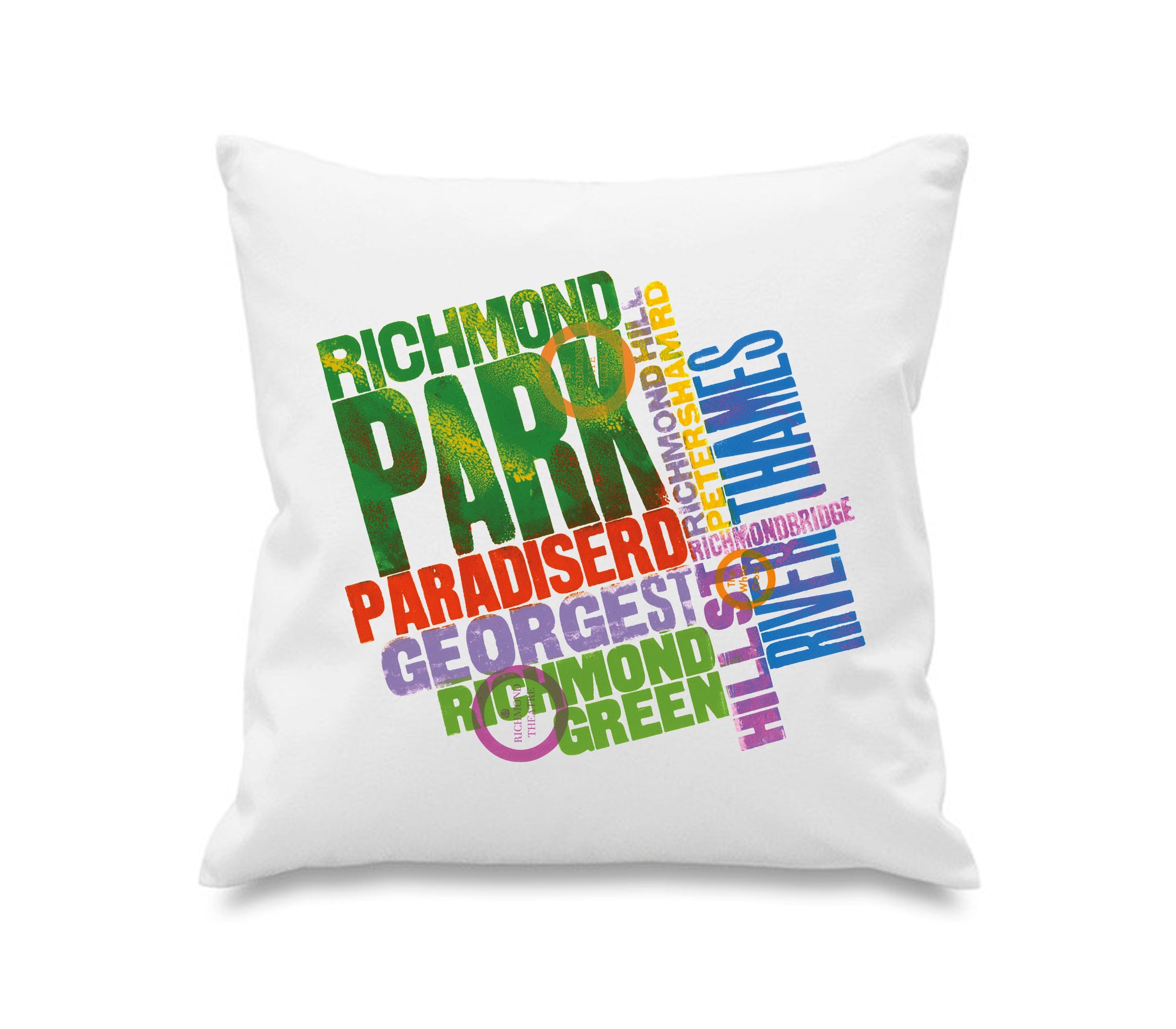 Alan Kitching 'London' Series 'Richmond Park' Cotton Cushion Cover