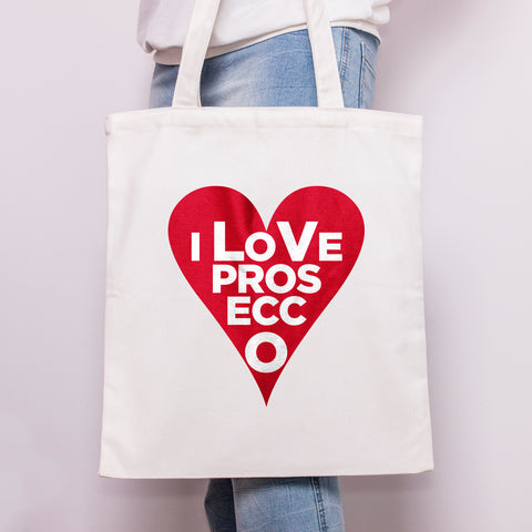 'I Love Prosecco' Cotton Tote Bag