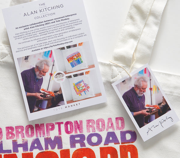 Alan Kitching 'London' Series 'Borough' Cotton Tote Bag
