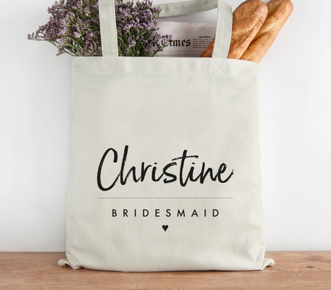 Personalised Wedding Favour Cotton Tote Bags / Hen Party  / Wedding Gift Bags