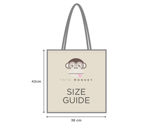 Say it With Flowers Cotton Tote Bag / Shopping bag